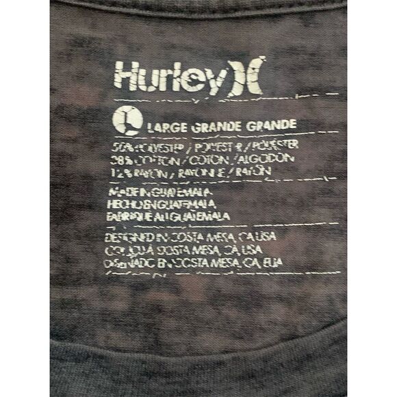Hurley Women's Tank Top Large Gray Winged Logo Graphic Casual Workout Beach - Picture 3 of 3